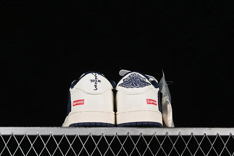 All categories Air Jordan Jordan series basketball shoes Air Jordan 1 Low High-end customized low-top sneakers Travis Scott x Fragment Design x Air Jordan 1 Low OG SP AJ1 Joe 1 Supreme joint-off-white navy low-top cultural casual sneakers XZ116